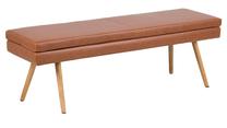 Prieškambario suoliukas Nora, ąžuolo sp./ruda sp., 40.5 cm x 140 cm x 47.5 cm