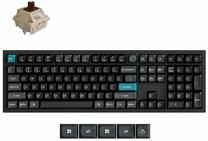 Belaidė kompiuterio klaviatūra Keychron Q6 Ultra 8K Q6U-M3 Keychron Silk POM Brown, EN, juoda sp.