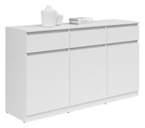 Komoda Saturn, balta sp., 81 cm x 135 cm x 42 cm