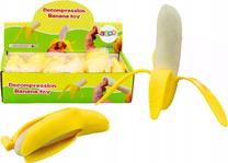 Сенсорная сжимаемая игрушка Lean Toys Banana, 12 см, желтый цв.