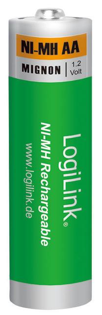 Uzlādējamās baterijas Logilink, AA, 2500 mAh, 4 gab.