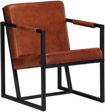 Krėslas VLX Leather 247800, ruda sp., 62 cm x 55 cm x 75 cm