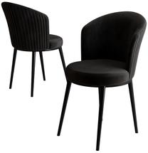 Kėdžių rinkinys Kalune Design Risa 240CHR4144, matinė, juoda sp., 41 cm x 45 cm x 87 cm, 2 vnt.