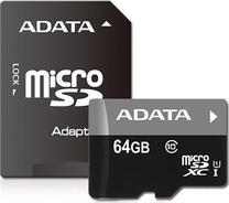 Atminties kortelė Adata Micro SDXC, 64 GB, 50 Mb/s - 10 Mb/s