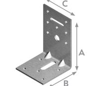 Montāžas leņķis Haushalt, 90 mm x 60 mm x 60 mm x 2.5 mm