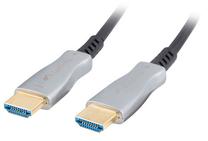 Kabelis Lanberg CA-HDMI-20FB-0100-BK HDMI Vīrietis, HDMI Vīrietis, 10 m, melna krās.