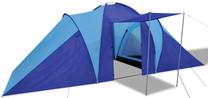 Šešiavietė palapinė VLX Camping Tent 90512, mėlyna sp./žydra sp., 580 cm x 240 cm x 200 cm