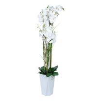 Искусственные цветы в вазоне, oрхидея Home4you Garden Queen, белый цв., 132 см