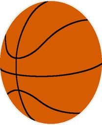 Paklājs iekštelpu Domoletti BOND KIDS Basketball, oranža krās., 120 cm x 120 cm