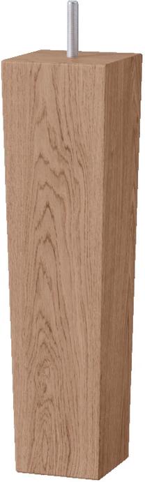 Mēbeļu kāja Sleepwell C10861022, 6.5 cm x 6.5 cm, 23 cm, ozola krās., 4 gab.