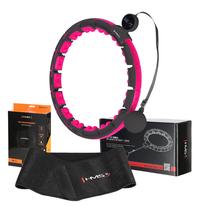 Masāžas loks HMS Hula-Hoop, 45 cm, melna krās./rozā krās.