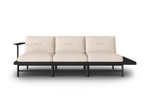 Kampinė lauko sofa Calme Jardin Hawai CAL_3SOR_153_F1_HAWAI1, smėlio sp., dešininė, 245 cm x 80 cm x 74 cm
