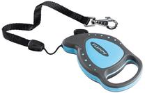 Automatinis pavadėlis Ferplast Flippy Deluxe Mini, mėlyna sp./pilka sp., 3 m