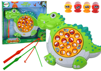 Stalo žaidimas žvejyba Lean Toys Fishing Game Dinosaur