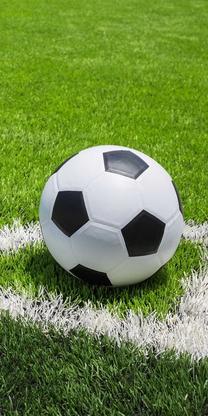 Paplūdimio rankšluostis Football, žalia sp., 140 cm x 70 cm