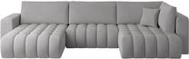 Kampinė sofa Bonito Nube 3, pilka sp., kairinė, 170 x 340 cm x 92 cm