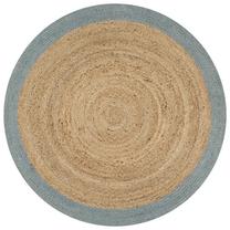Paklājs VLX Handmade Jute 133681, olīvzaļa krās./gaiši brūna krās., 120 cm x 120 cm