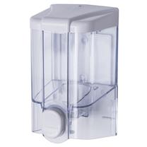 Sieninis skysto muilo dozatorius Karo-Plast, skaidri sp./balta sp., 0.5 l