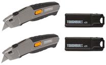 Нож с трапециевидными лезвиями, набор ToughBuilt, 16 см, пластик/нержавеющая сталь, 50 шт.