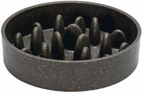 Bļoda dzīvniekam Designed by Lotte Anti-Swallow Pom, 0.410 l, 4 cm x 14 cm x 3.5 cm, pelēka krās.
