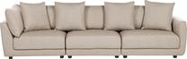Sofa Beliani Sigtuna, smėlio sp., 102 x 300 cm x 86 cm