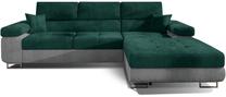 Kampinė sofa Armando Kronos 19, Paros 05, tamsiai žalia sp., dešininė, 280 x 205 cm x 90 cm