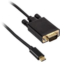 Vads Akasa AK-CBCA17-18BK USB Type-C, VGA, 1.8 m