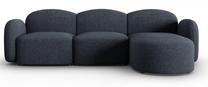 Kampinė sofa Micadoni Home Blair, tamsiai mėlyna sp., dešininė, 272 x 155 cm x 80 cm