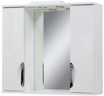 Vonios spintelė Sanservis Laura Laura 85 with mirror, balta, 17 cm x 85.4 cm x 70.1 cm