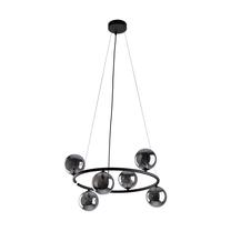 Valgusti rippuv TK Lighting Anabelle 6843, G9, 6 x 8 W, grafiit v. / must v.