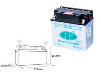 Akumulators Landport YB16CL-B, 12 V, 19 Ah, 240 A