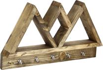 Sieninė lentyna Kalune Design Raf 35, riešuto sp., 25 cm x 6 cm x 42 cm