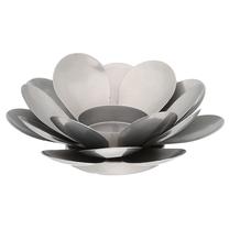 Žvakidė 4Living Lotus 062566, metalas, sidabro sp.