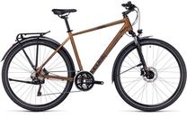 Dviratis miesto Cube Nature Pro Allroad, 29 ", 23" rėmas, aukso sp./juoda sp.