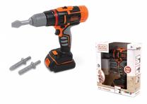 Игрушечний инструмент мастера, дрель Smoby Black & Decker Electronic Drill, черный цв./oранжевый цв.
