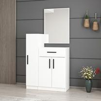 Prieškambario baldų komplektas Kalune Design Noah 7296, vidaus, balta sp.