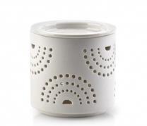 Svečturis Mondex Vesta Fragrance oil Fireplace HTTP4125, keramika, Ø 7.3 cm, 7.5 cm, balta krās.