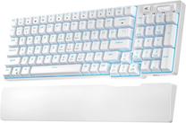 Belaidė žaidimų klaviatūra Royal Kludge RK96 Blue Switch, EN, balta sp.