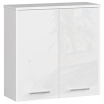 Pakabinama vonios spintelė Akord W60, skaidri sp./balta sp., 22 cm x 60 cm x 60 cm