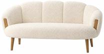 Sofa Hanah Home Star 251BLS1242, balta sp., 65 x 128 cm x 102 cm