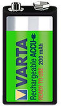 Įkraunamas elementas Varta, 9 V, 200 mAh