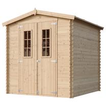 Sodo sandėliukas Timbela M343C, 206 cm x 216 cm x 218 cm, rusva sp.