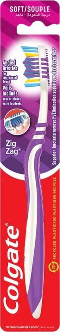 Dantų šepetėlis Colgate Zig Zag Soft, (spalva/dizainas parenkami atsitiktine tvarka)