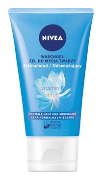 Sejas mazgāšanas želeja Nivea Vitamin E & Lotus, 150 ml