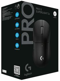 Belaidė žaidimų pelė Logitech Pro X Superlight 2c (910-007531), 2.4ghz / usb, juoda sp.