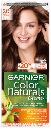 Matu krāsa Garnier Color Naturals Creme, rich chocolate krās., 5.15, 100 ml