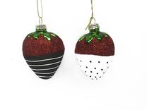 Ziemassvētku eglīšu rotaļlietu komplekts Christmas Touch EBG044337, sarkana krās./daudzkrāsaina, 5.8 cm, stikls, 4 gab.