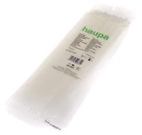 Stiprināšanas siksna Haupa, plastmasa, balta krās., 310 mm x 4.8 mm