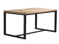 Stalas, ąžuolo sp./juoda sp., 180 cm x 75 cm x 90 cm