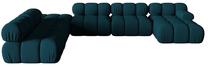 Modulinė sofa Micadoni Bellis 3D, tamsiai mėlyna sp., kairinė, 376 x 282 cm x 64 cm